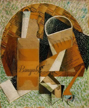 la botella de banyuls 1914 Juan Gris Pinturas al óleo